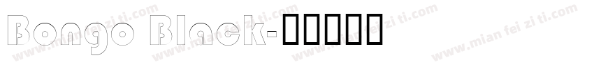 Bongo Black字体转换